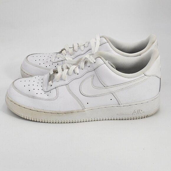NIKE 315122-111 WHITE AIR FORCE 1 MENS SNEAKER SIZE US 11.5 - Picture 1 of 4